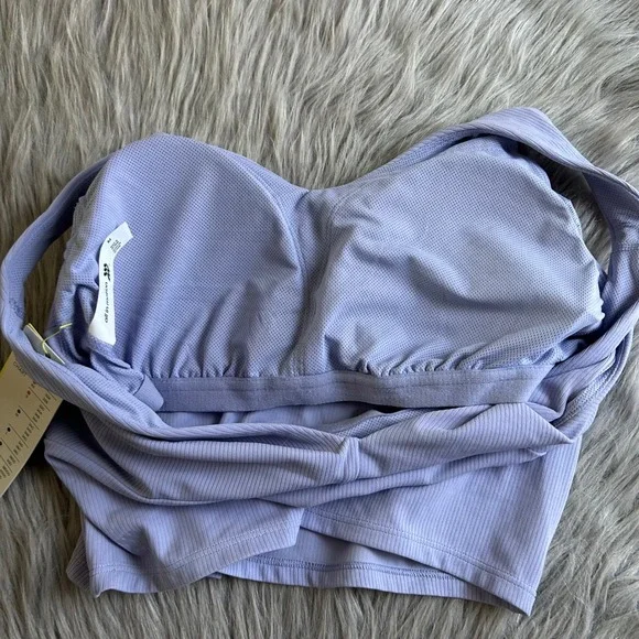 All In Motion Wireless Sports Bra Womens Size Medium Purple Light Support V-Neck - Picture 8 of 9